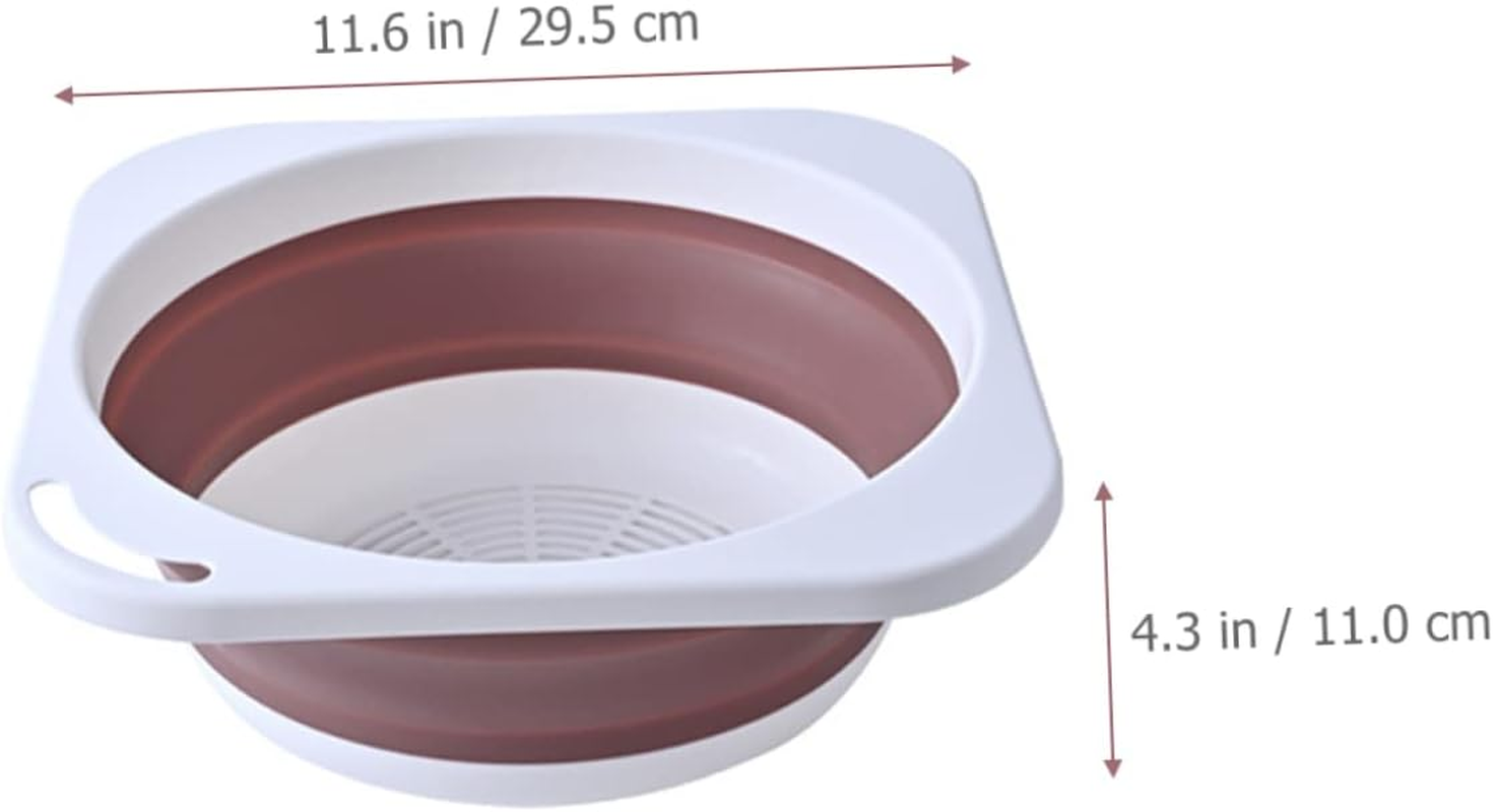 LOLIPPYY Multi-Use Wash Basin Foldable Basin for Face Vegetable Washing Storage Camping image number 1