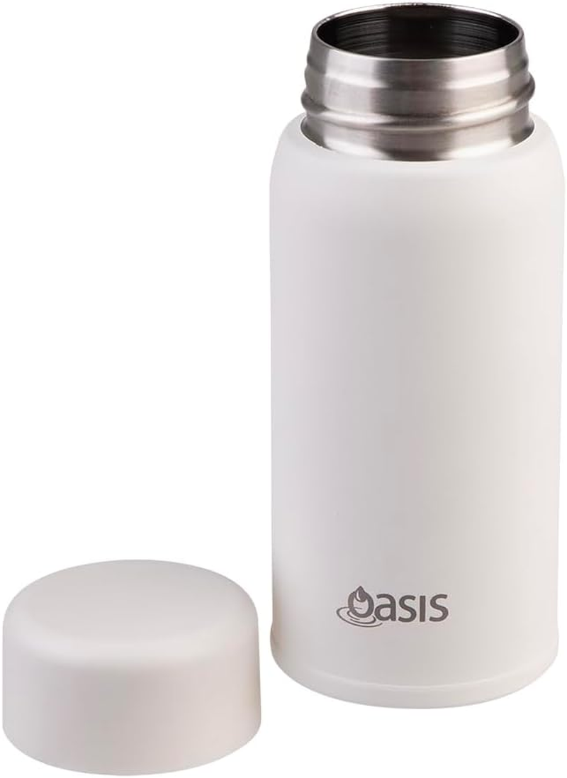 Oasis Stainless Steel Double Wall Insulated 'Mini-Mini' Drink Bottle 150Ml - Linen image number 3