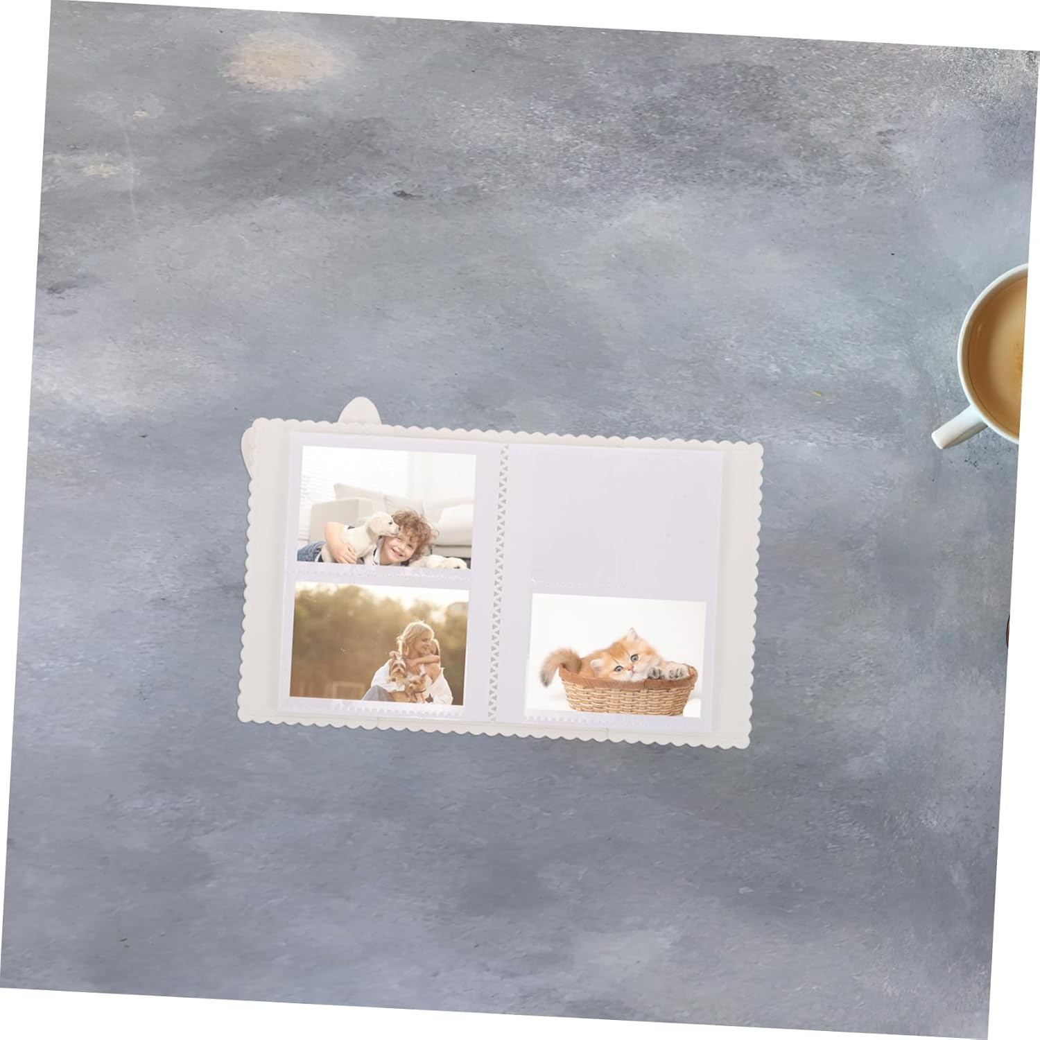 Adorable Bunny Mini Photo Album Small Card Album for Pictures Compact Scrapbook for Family Memories Durable Design Versatile Keepsake image number 3