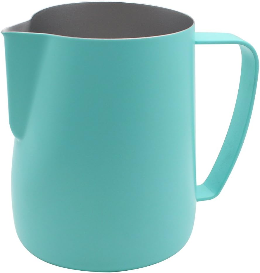 Dianoo Stainless Steel Frothing Pitcher Jug Steaming Pitcher Suitable for Coffee, Latte and Frothing Milk 350Ml Yellow