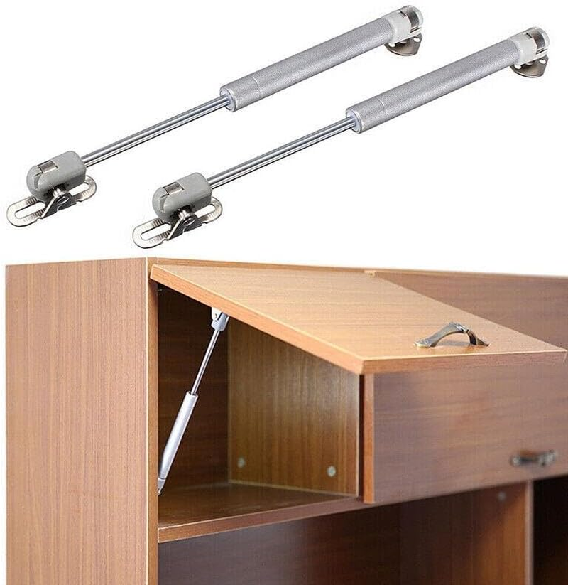 AIMALL 4PCS 60N/80N/100N Gas Strut Cabinet Hinges &ndash; Soft Close Lid Support for Kitchen Cupboard, Wardrobe, 26.5Cm (10.4") Heavy Duty Metal Stay