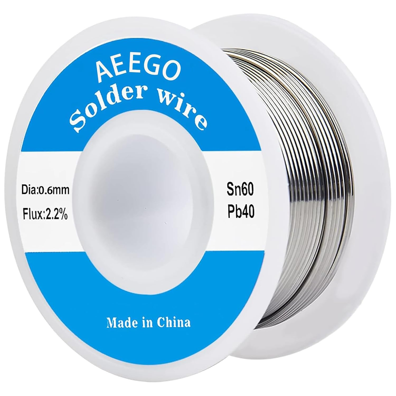 60/40 Tin-Lead Solder Wire (With Rosin Core) for Electrical Soldering 0.039" (1.0Mm-50G)