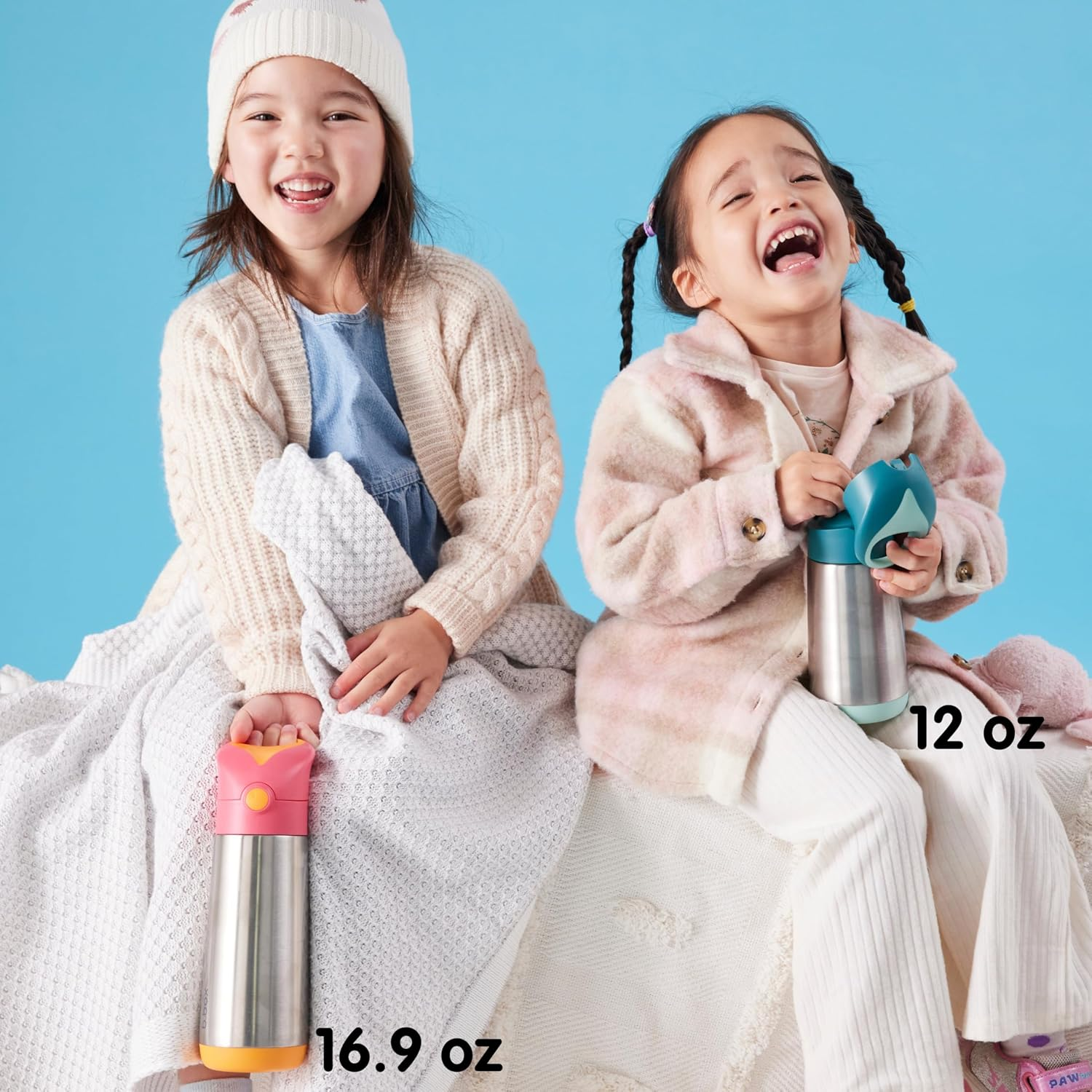 B.Box Insulated Drink Bottle Replacement Straw Tops - Lilac Pop image number 4