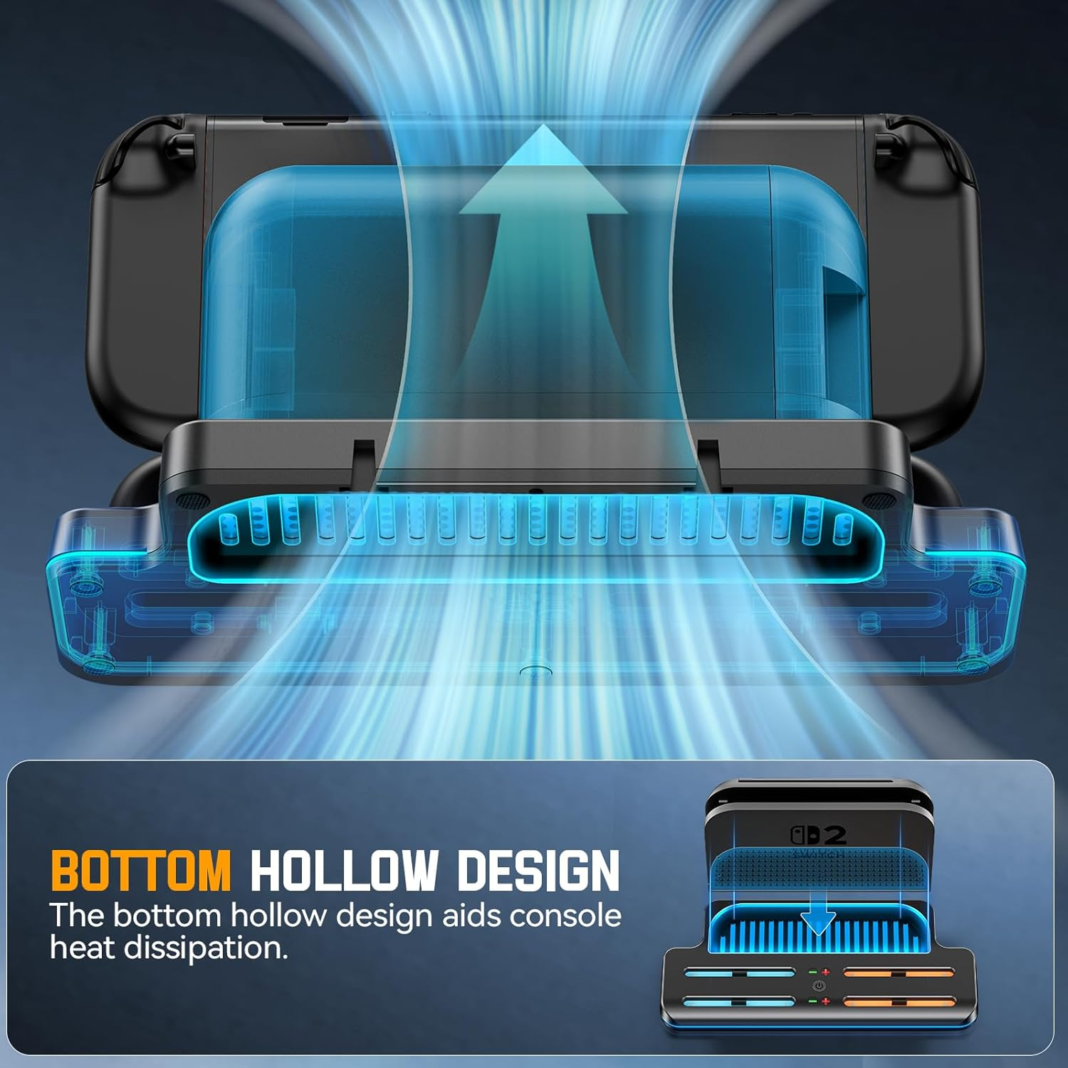 Tokluck Switch 2 Charging Dock Station for NS2 Joycon (2025), Switch 2 Controller Charger Dock for Joycon 2 with RGB, Joy Con 2 Fast Charger Accessories Kit with Charge Cable for Gamer image number 2