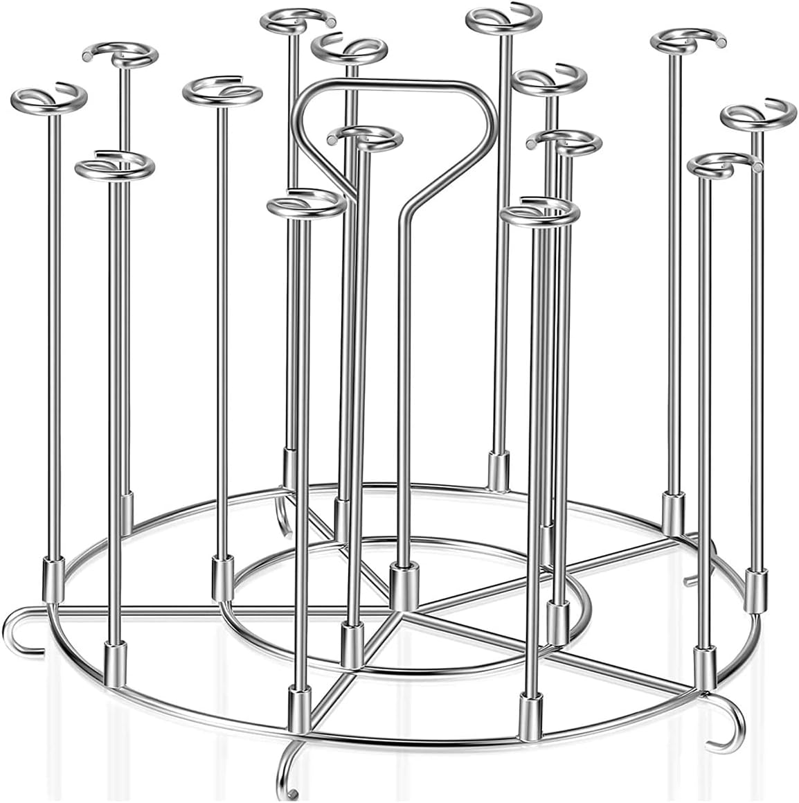 LBH Skewer Stand,Stainless Steel,Compatible with Instand Pot 8 Quart Air Fryer and Ninja Foodi 8 Quart Accessories for Kabobs (6.2X8.7) image number 4