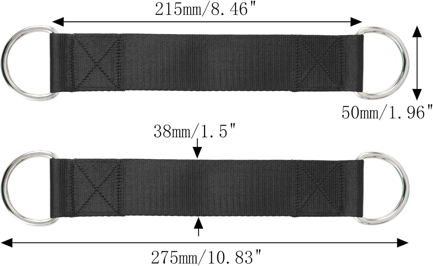 PANTIK Gym Pulley System 90Mm Pulley Wheel with 2 Hanging Strap Carabiner, Fitness Swivel Pulley Wheel for DIY Home LAT Pulldown and Lift Cable Machine image number 2