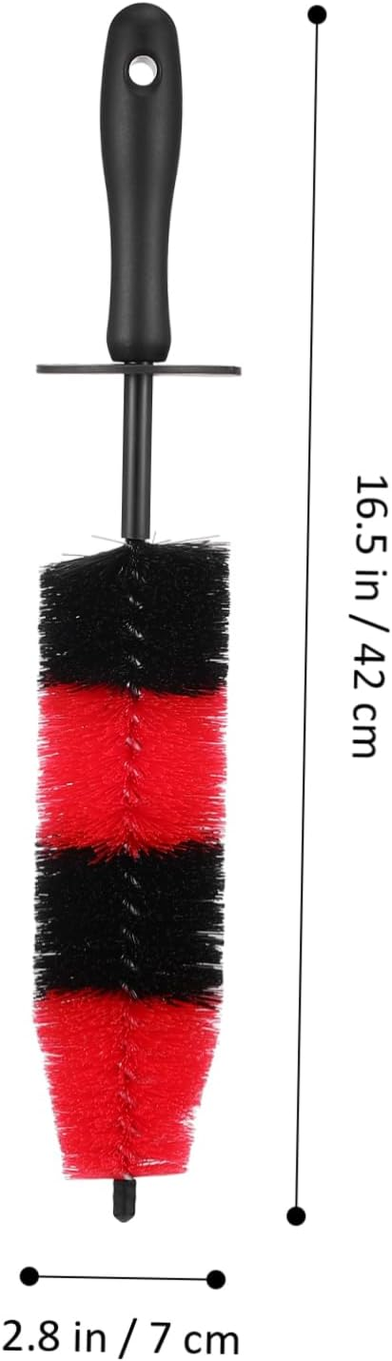 HOLIDYOYO Car Wheel Cleaning Brush Small Size Hub Cleaning Brush for Vehicle Detailing Car Wash Kit with Handle for Automotive Rim and Tire Care image number 4