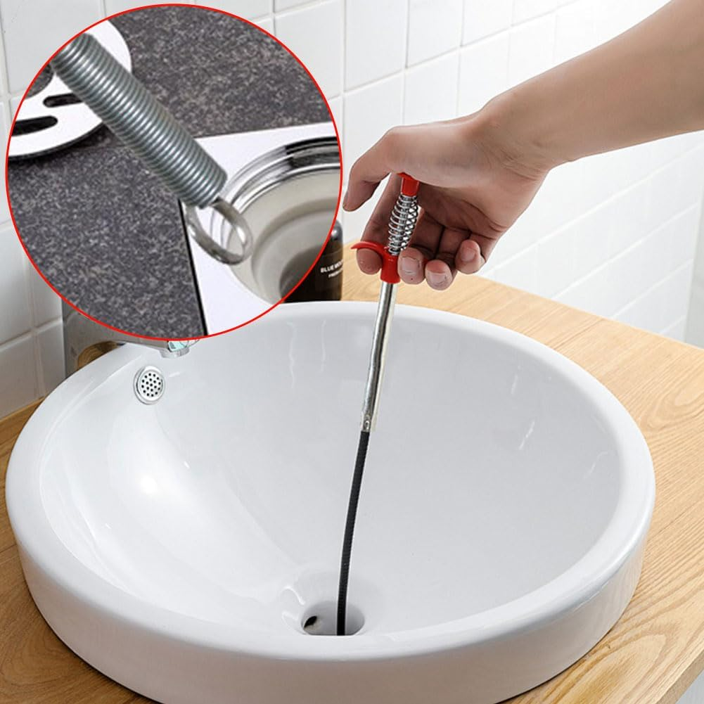 Drain Clog Remover Clogged Drains Opener Bendable Drain Cleaning Tool Drain Hair Removal Tool for Kitchen Bathroom Sewer image number 4