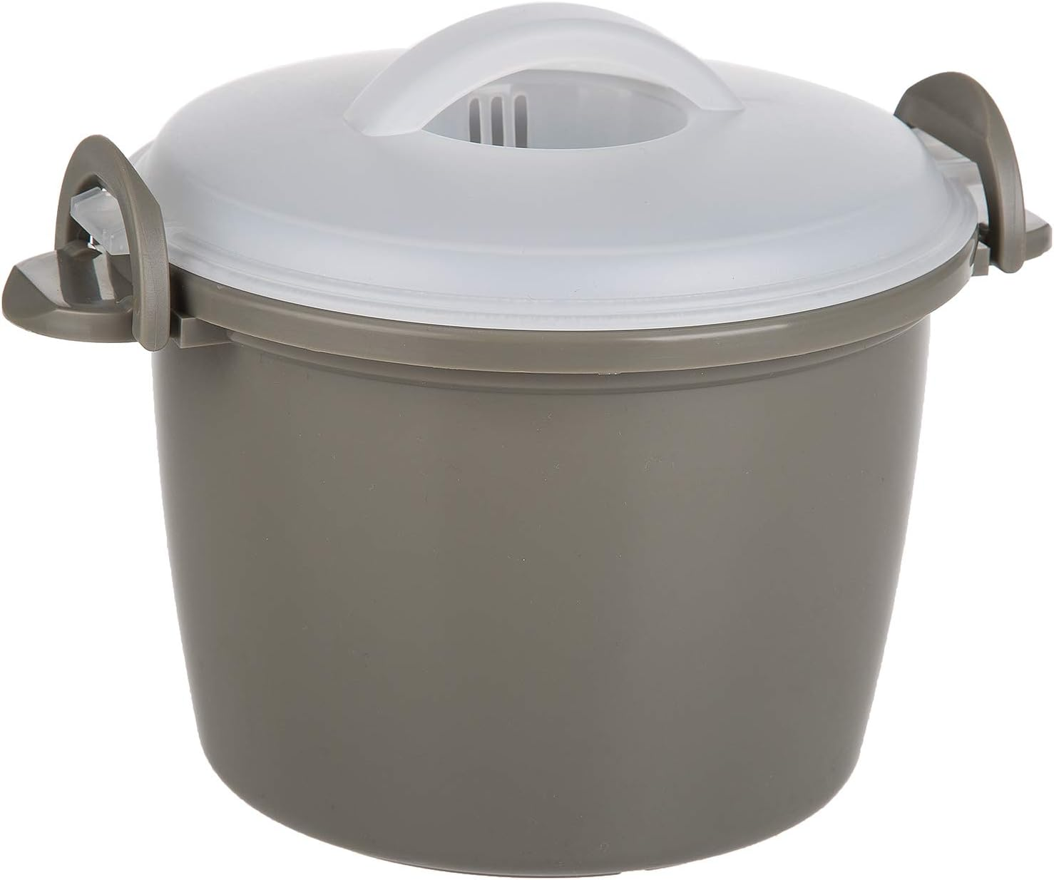 Progressive International Microwave Rice Cooker, 4 Piece Set, Gray