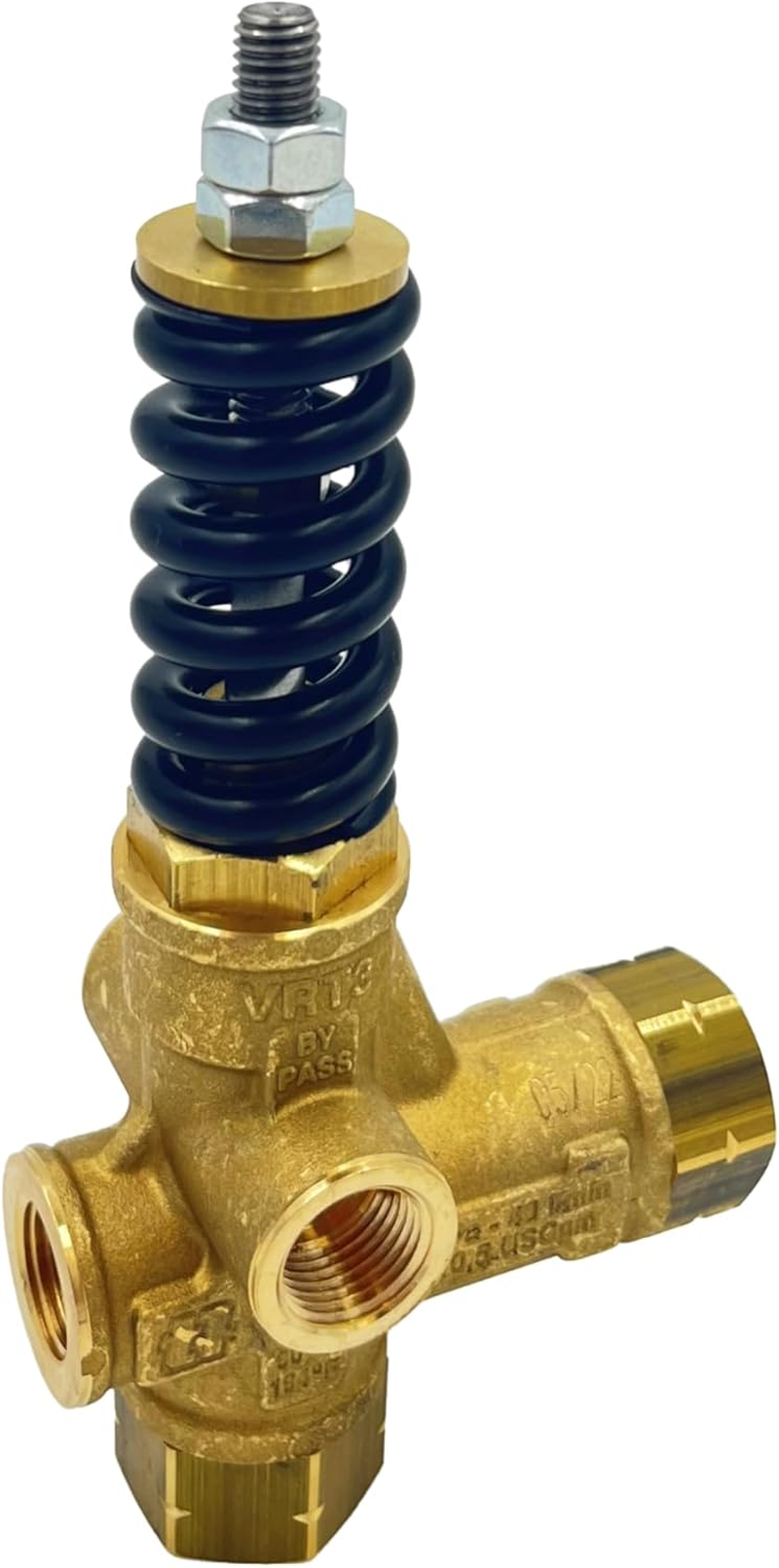 AR ANNOVI REVERBERI, VRT3-250, Pressure Washer Unloader -Blue Spring, 3,650 Max PSI, 10.5 Max GPM, 3/8" F Outlet, Adjustable Knob image number 3