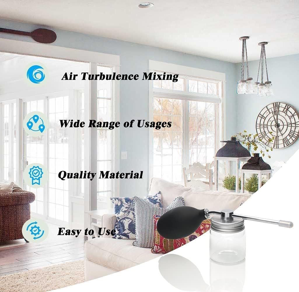 Diatomaceous Earth Food Grade Bulb Duster Powder Duster, Powder Dispenser, Home Powder Applicator Puffer Sprayer for Multi Purpose Indoor and Outdoor Use