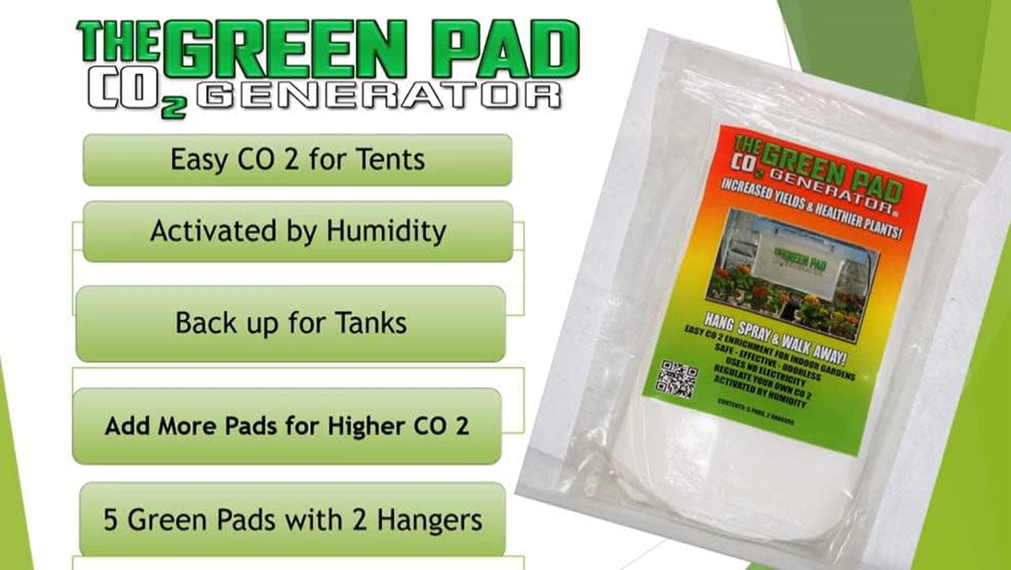The Green Pad GP6050 CO2 Generator Contains 5 Pads W/2 Hangers image number 4