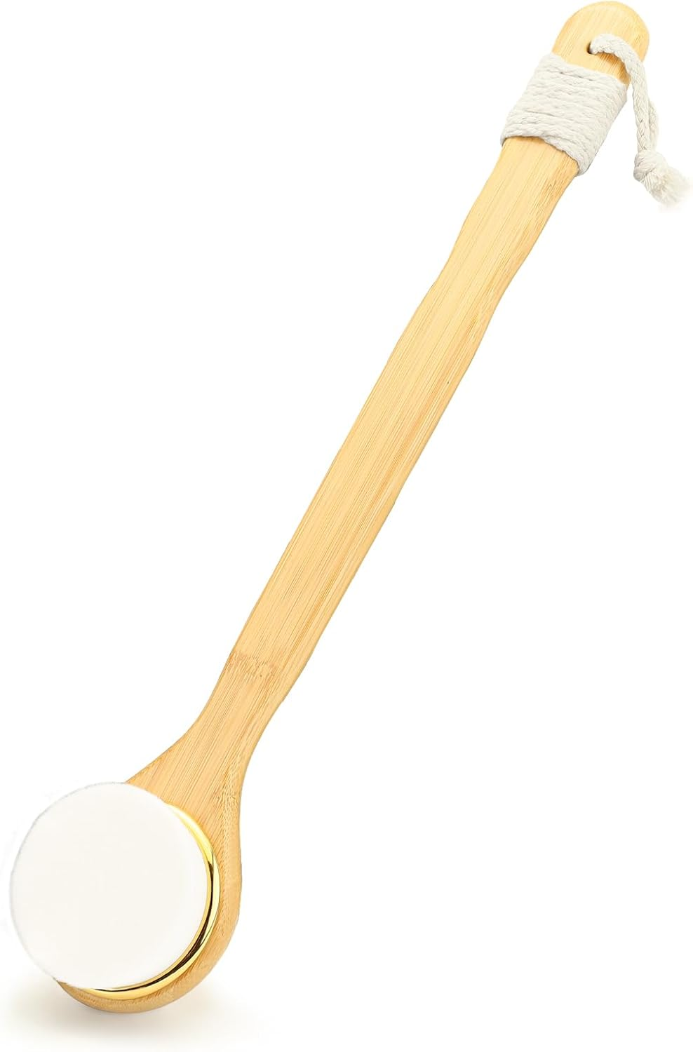 Sekonow Lotion Applicator for Back, Self Tanner Brush with Wood Long Handle, Super Soft Bristles Back Tanning Applicator for Sunless Tanner Sunscreen Cream Body Lotion, White image number 5