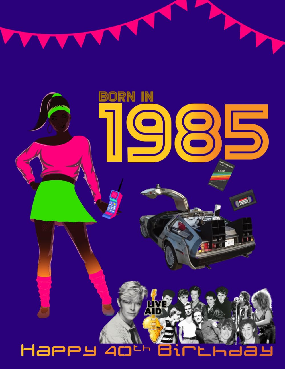 Born in 1985 | Happy 40Th Birthday: Year You Were Born 1985 | A4 Birthday Book for Men and Women Turning 40 in 2025