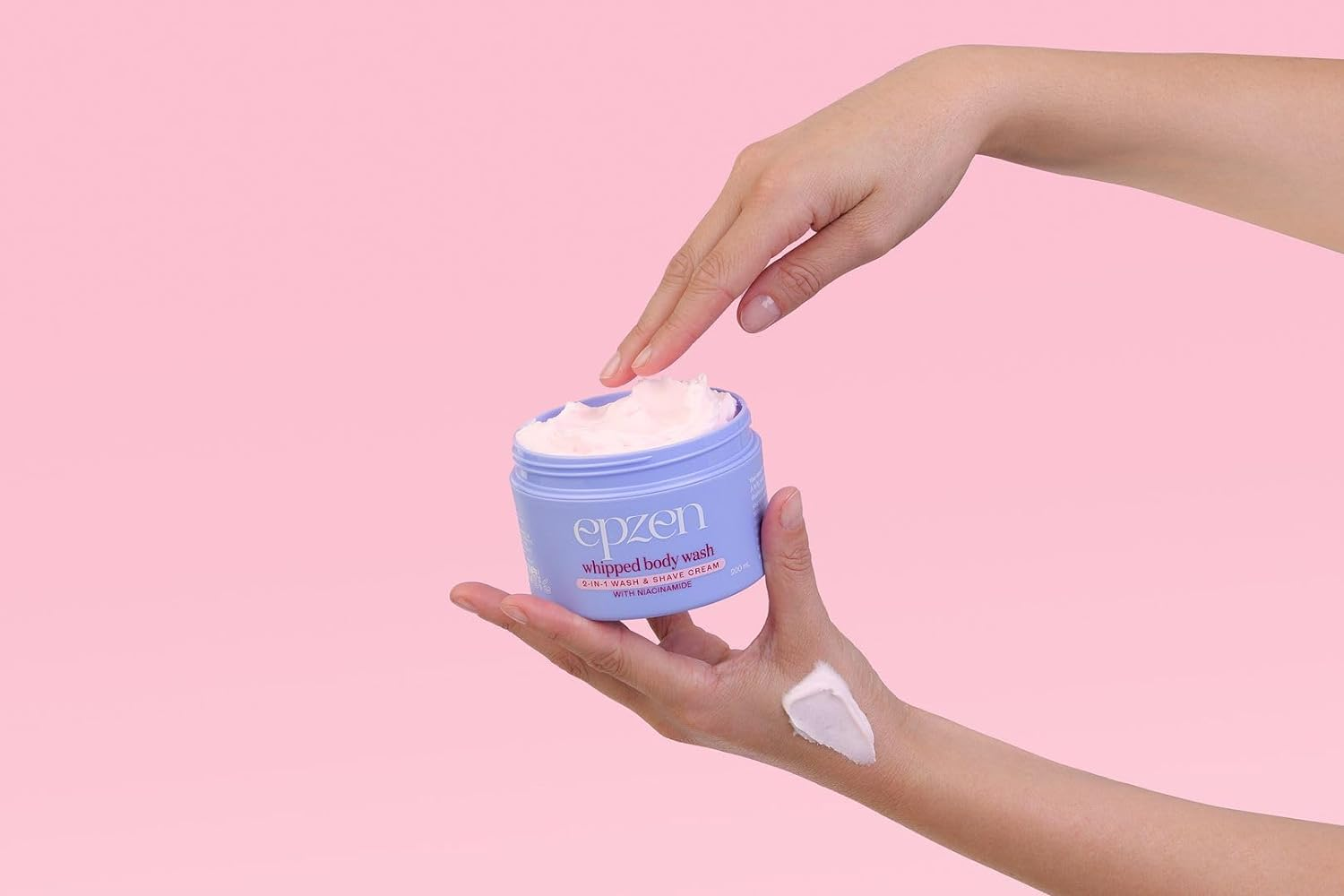 Epzen Whipped Body Wash Marshmallow - Organic Shower Gel with Meringue Texture, Candy-Sweet Fragrance - Luxurious Lather Shea Butter, Niacinamide, Soothing Shave Cream - 200Ml image number 5