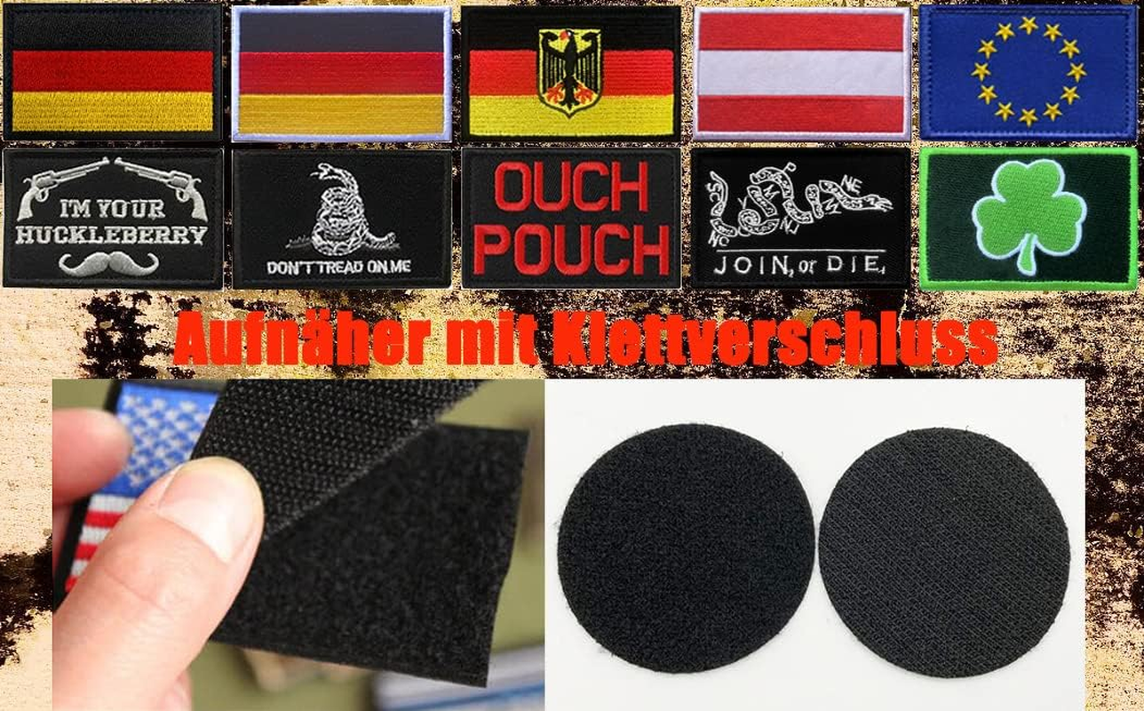 Stop Service Dog No Touch No Discussion No Touch No Talk Warning Vests/Harnesses Embroidered Patch for Service Dogs, Guide Dogs, Harness Vest Pack of 2 image number 2