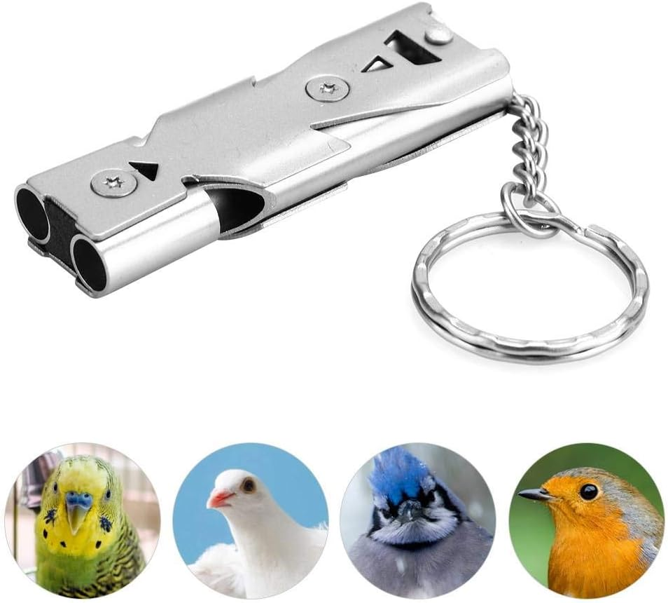 YOUTHINK Bird Whistle, Copper Ultrasonic Whistle for Cockatiel Training, Lightweight and Portable image number 2