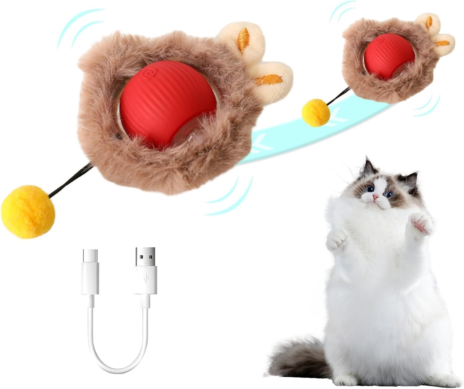 Interactive Dog Ball Toy image number 3