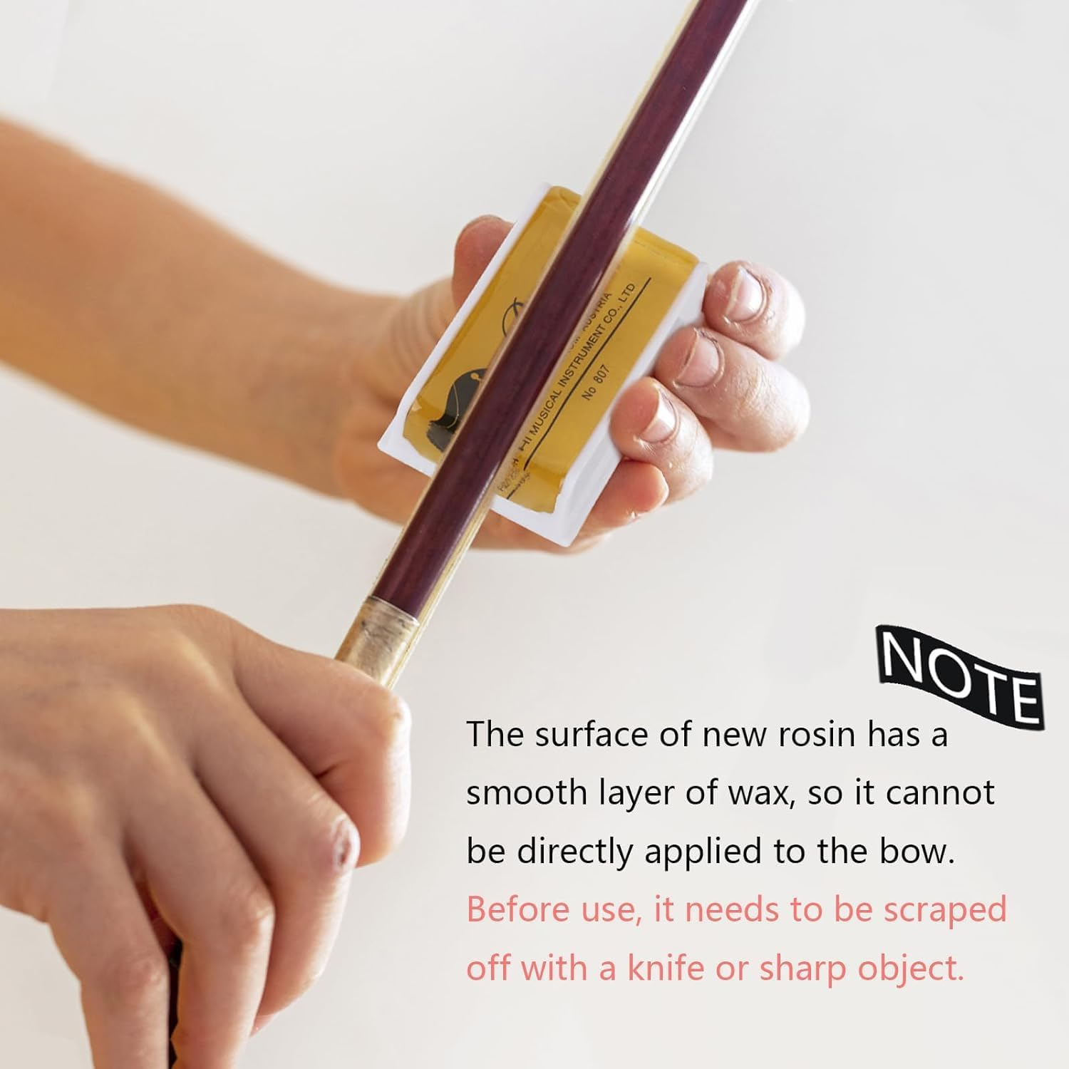 Rosin Natural for Violin Cello Viola Rosin Light Low Dust for Bows String Music Instrument Accessory Yellow with Case (3 Pack Rosin) image number 2