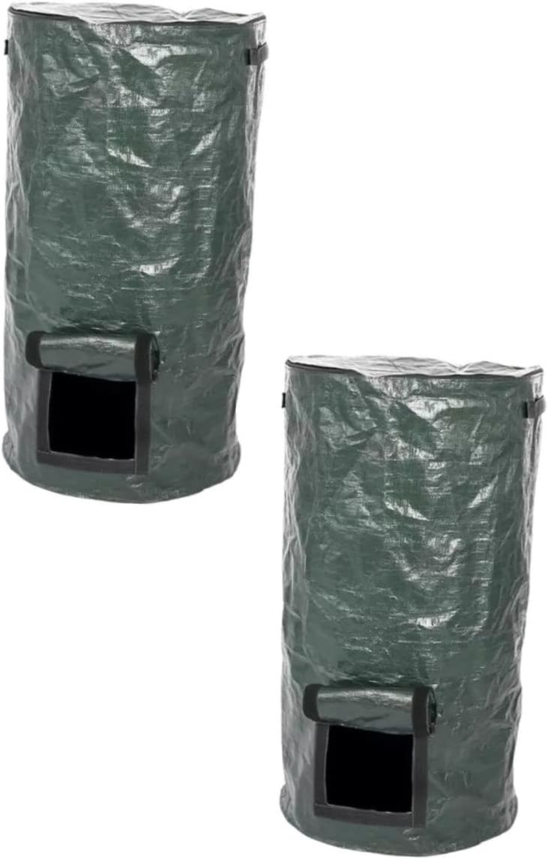 BESPORTBLE 2Pcs Large Capacity Garden Bag for Collecting and Waste Storage for Outdoor Use Kitchen Waste Composting and Organizing image number 5
