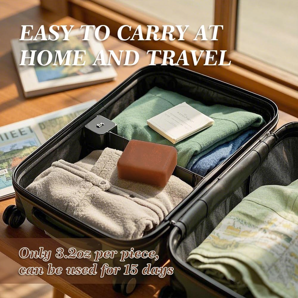 Shampoo Bar for Men - Experience a Distinctive Elegant Aroma, Quick Lather & Easy Rinse, Cedar Citrus Scent Natural Men Shampoo Soap Bar, Ldeal for Travel - 3.2Oz image number 2