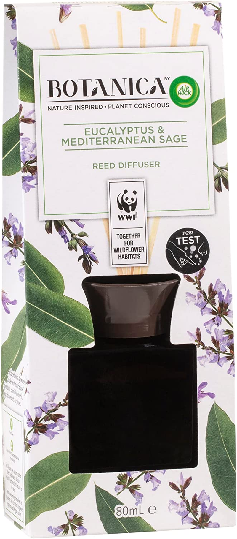 Botanica by Air Wick Reed Diffuser, Eucalyptus and Mediterranean Sage, 80 Ml image number 3