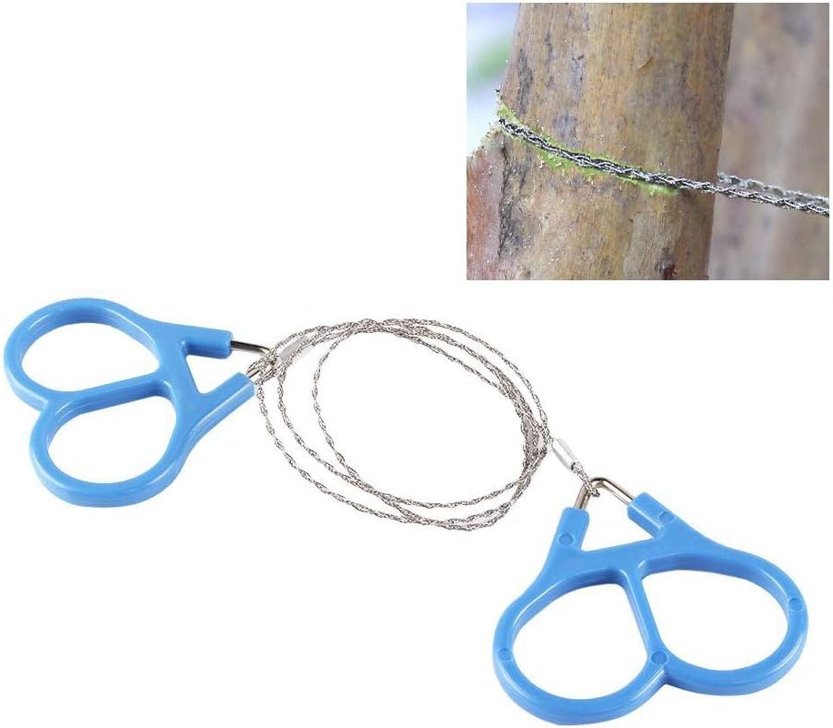 Wire Saw, High Strength Steel Saw, Pocket Chainsaw String, Mini Serrated Cutting Cable, Emergency Chainsaw Survival Kit for Backpacking Gear/Camping/Hunting/Hiking/Trees Cutting image number 3