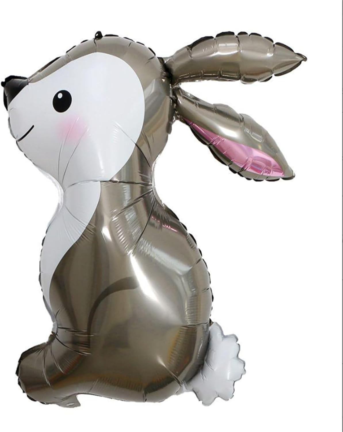 6Pcs Easter Balloons Easter Party Decorations Bunny Balloons Woodland Bunny Balloons Easter Rabbit Foil Helium Mylar Balloons for Easter Party Supplies Animal Farm Birthday Party Decorations image number 3