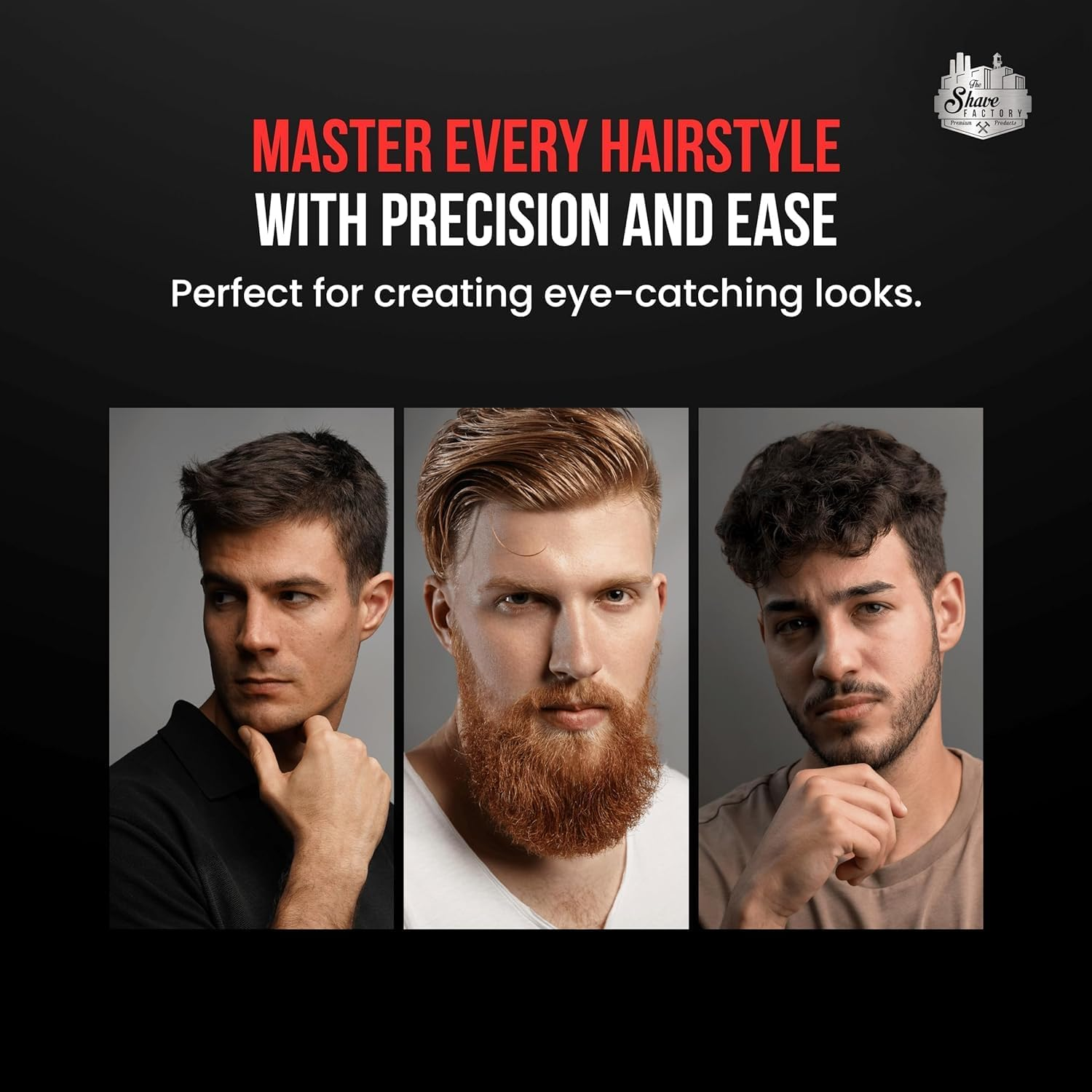 THE SHAVE FACTORY Hair Styling Powder - Sandalwood 30G - Matte Volume & Texture Powder for Men - Strong Hold, Flexible Style, Long Lasting Finish - Professional Hairdressing Product