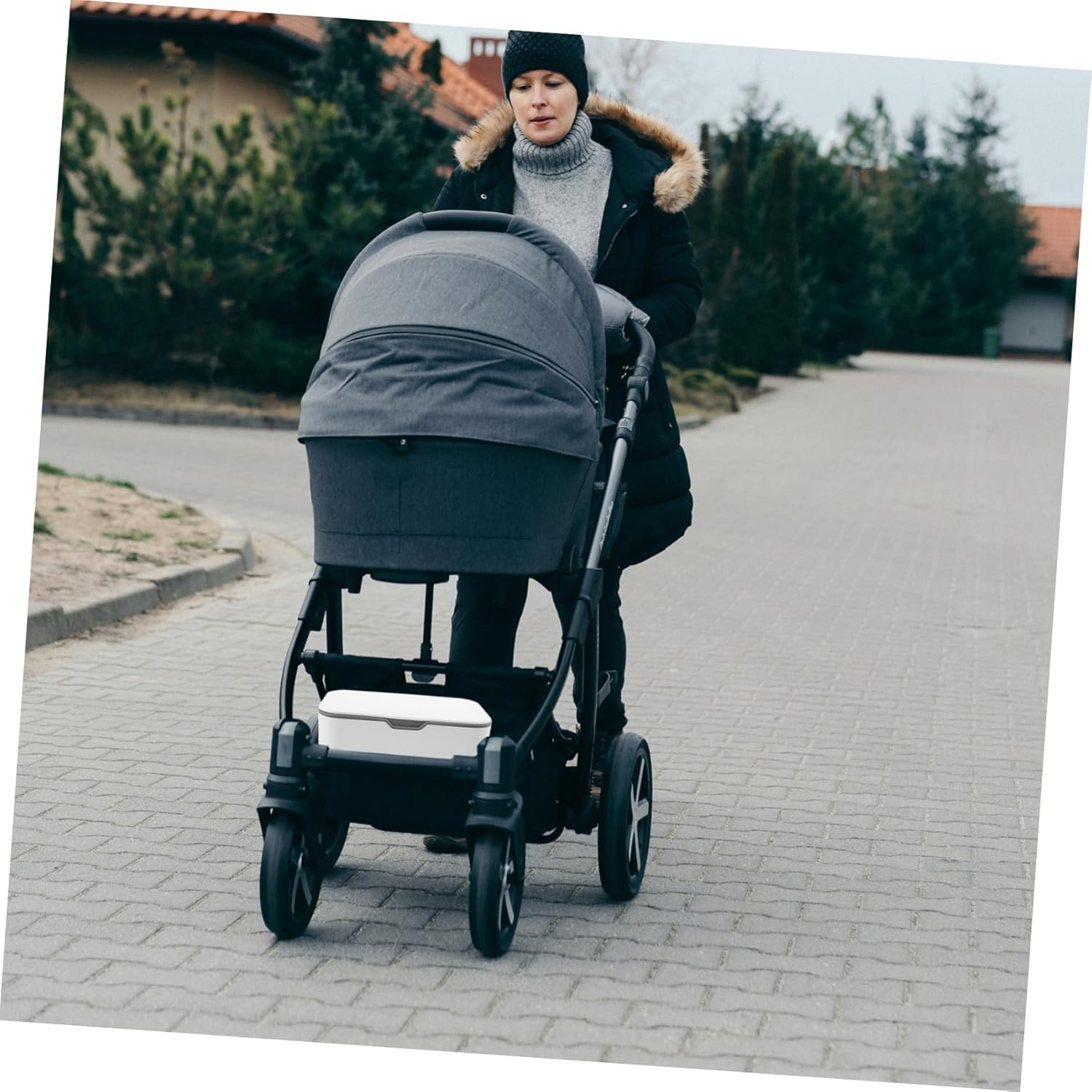 Luxshiny 2Pcs Wipes Container Nappy Organiser Wet Wipes Box Portable Tissue Box image number 3