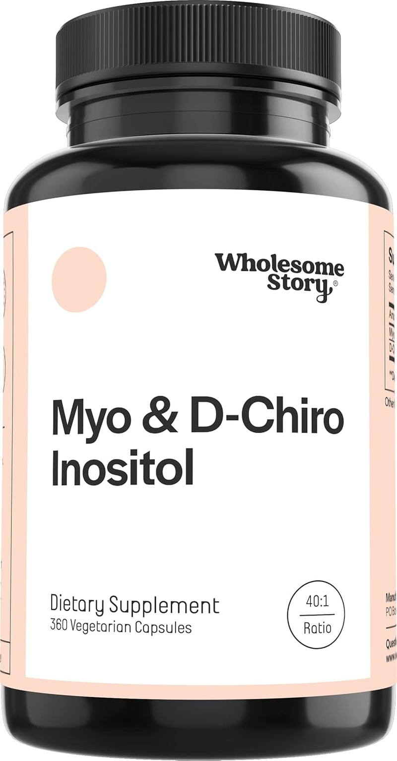 Myo-Inositol & D-Chiro Inositol Blend | 90-Day Supply | Most Beneficial 40:1 Ratio | Hormonal Balance & Healthy Ovarian Function Support for Women | Vitamin B8 | Made in USA (360 Capsules) image number 3