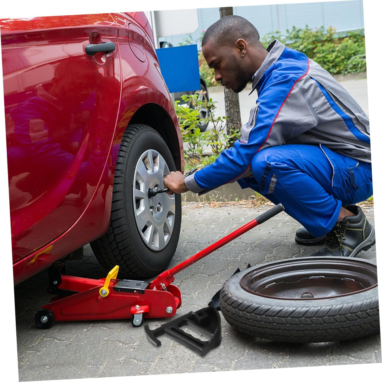 TINEASUR 2Pcs Tire Changing Tool Automotive Wheel Changer Tool Tire Repair Tool for Car Tire Removal Clamp Drop Center Bike Removal image number 3