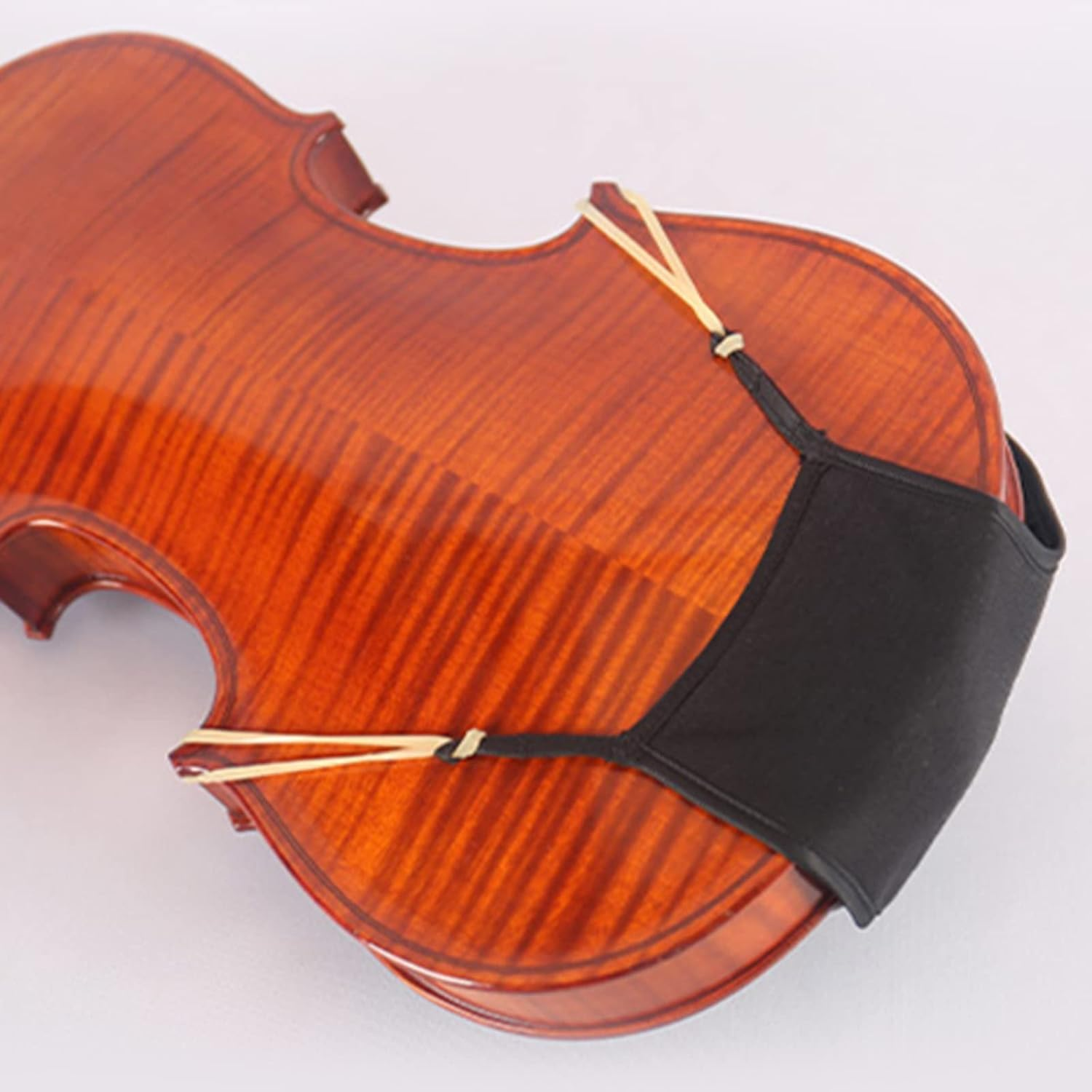 Violin Shoulder Rest Pad, Violin Chin Rest Pad Soft Cover Protector, Violin Chinrest Pad Slip Resistant for 3/4 4/4 Violin Accessories (Black, 1 Pcs) image number 3