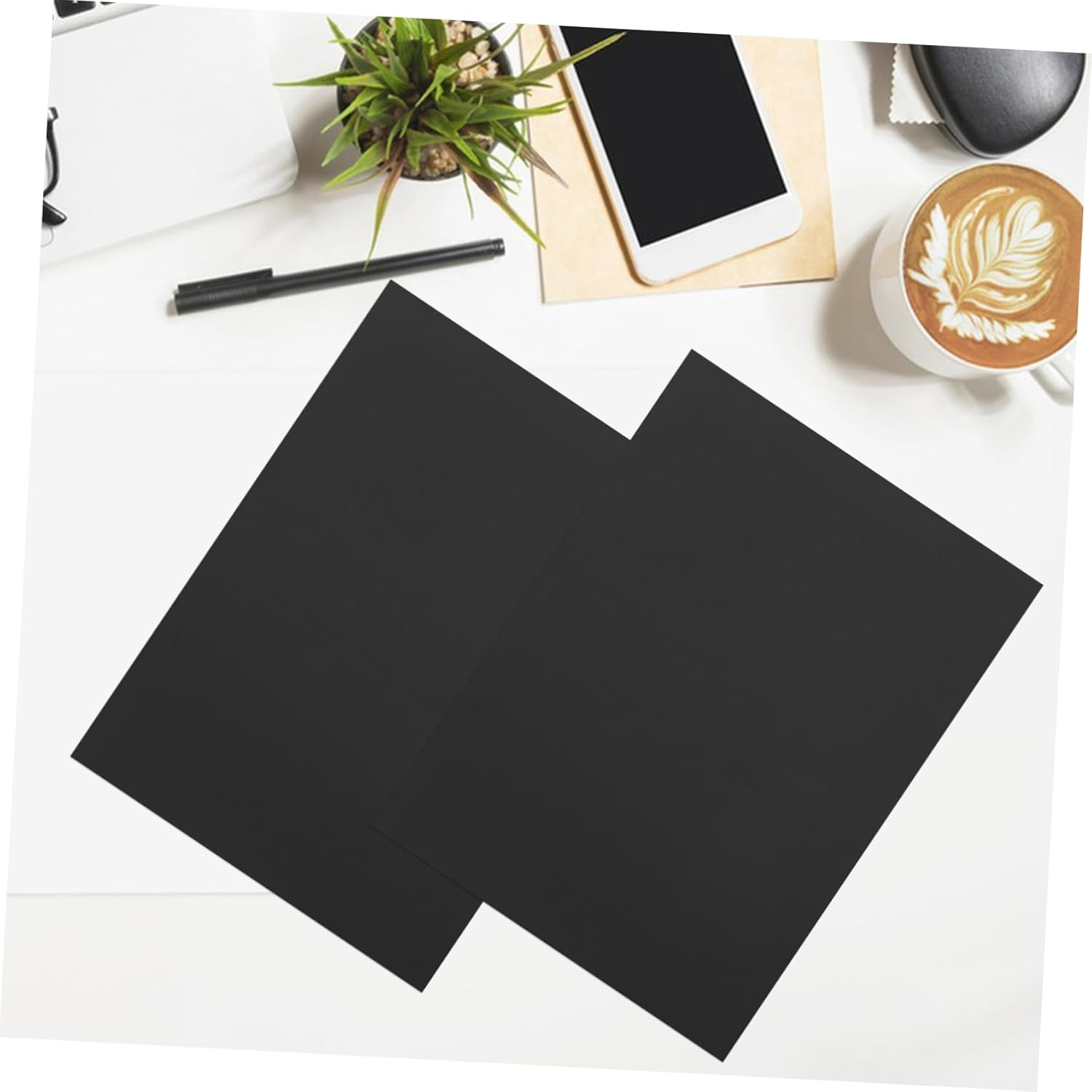 3Pcs Black Anodized Aluminum Sheets 5052 Alloy 0.5Mm Thick Metal Plates for Engraving and Craft Projects, Wear-Resistant Blank Aluminum Nameplates for DIY Signage and Industrial Use