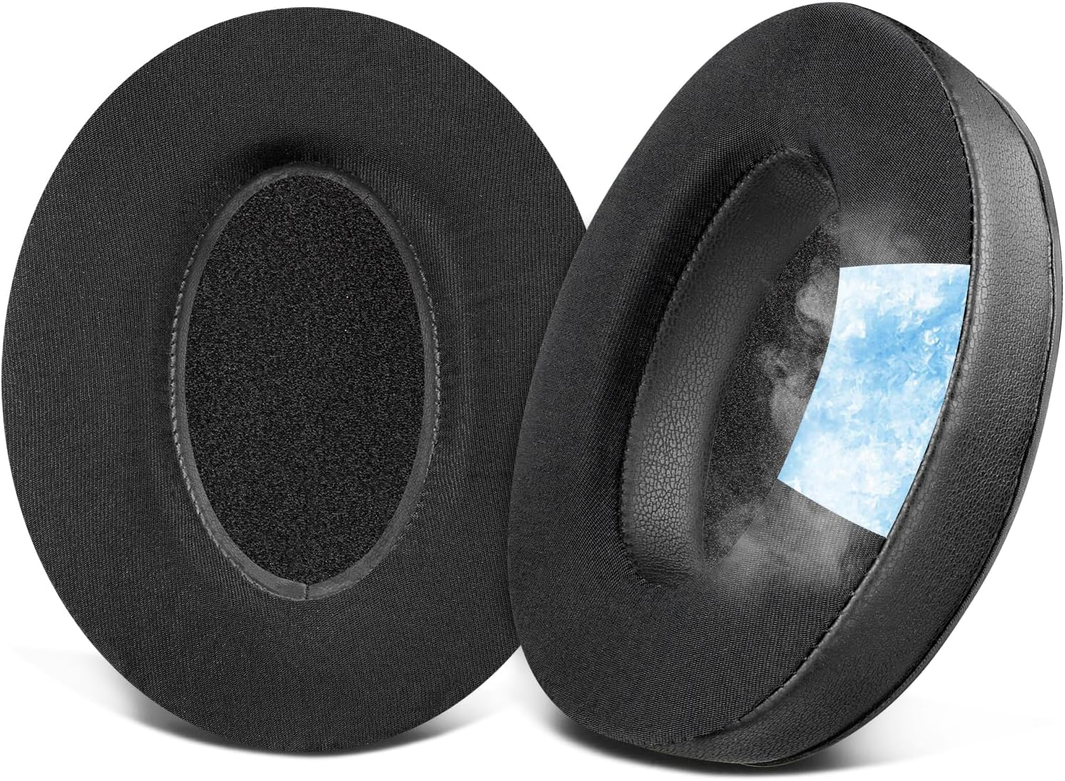 SOULWIT Protein Leather Replacement Ear Pads for Bose Aviation X A10/A20 Headset, Earpads Cushions with High-Density Noise Isolation Foam (Black)