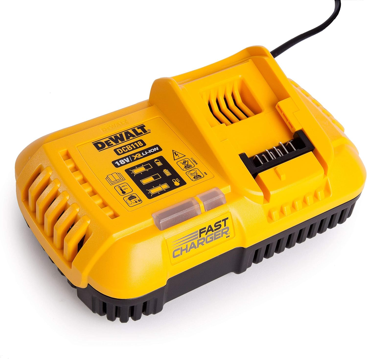 DEWALT DCB118 XR Flexvolt Fast Charger - Yellow/Black