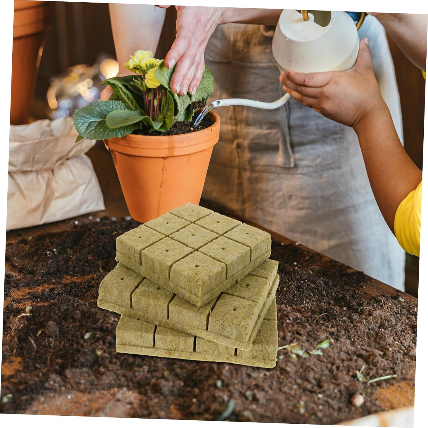 Board Nutrition Block for Hydroponics Growing System Small Cultivation Nursery Block High Water Retention for Herb Growing Kit Indoor and Garden Supplies image number 2