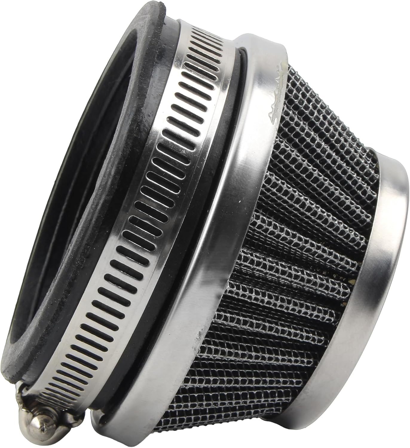 Powermotor 58Mm 60Mm Air Filter Carburetor for 2 Stroke Engine 47Cc 49Cc Carb Mini Moto Kids Go Kart Quad ATV Dirt Pocket Bike(Silver)