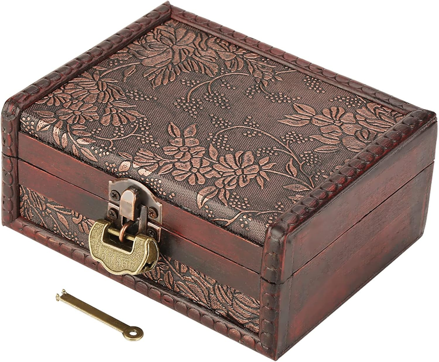 Vintage European Style Wooden Jewellery Box, Storage Case image number 5