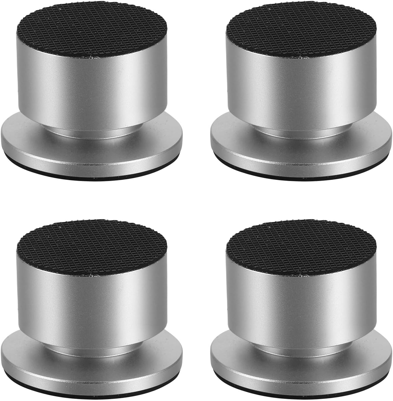 WATIIFUFU 4Pcs Silver Speaker Feet Pads, Vibration Absorbing Shockproof Isolation Spikes for Hifi Audio Equipment, Amplifiers, and Bookshelf Speakers, Anti-Vibration Audio Dampers for Home image number 6