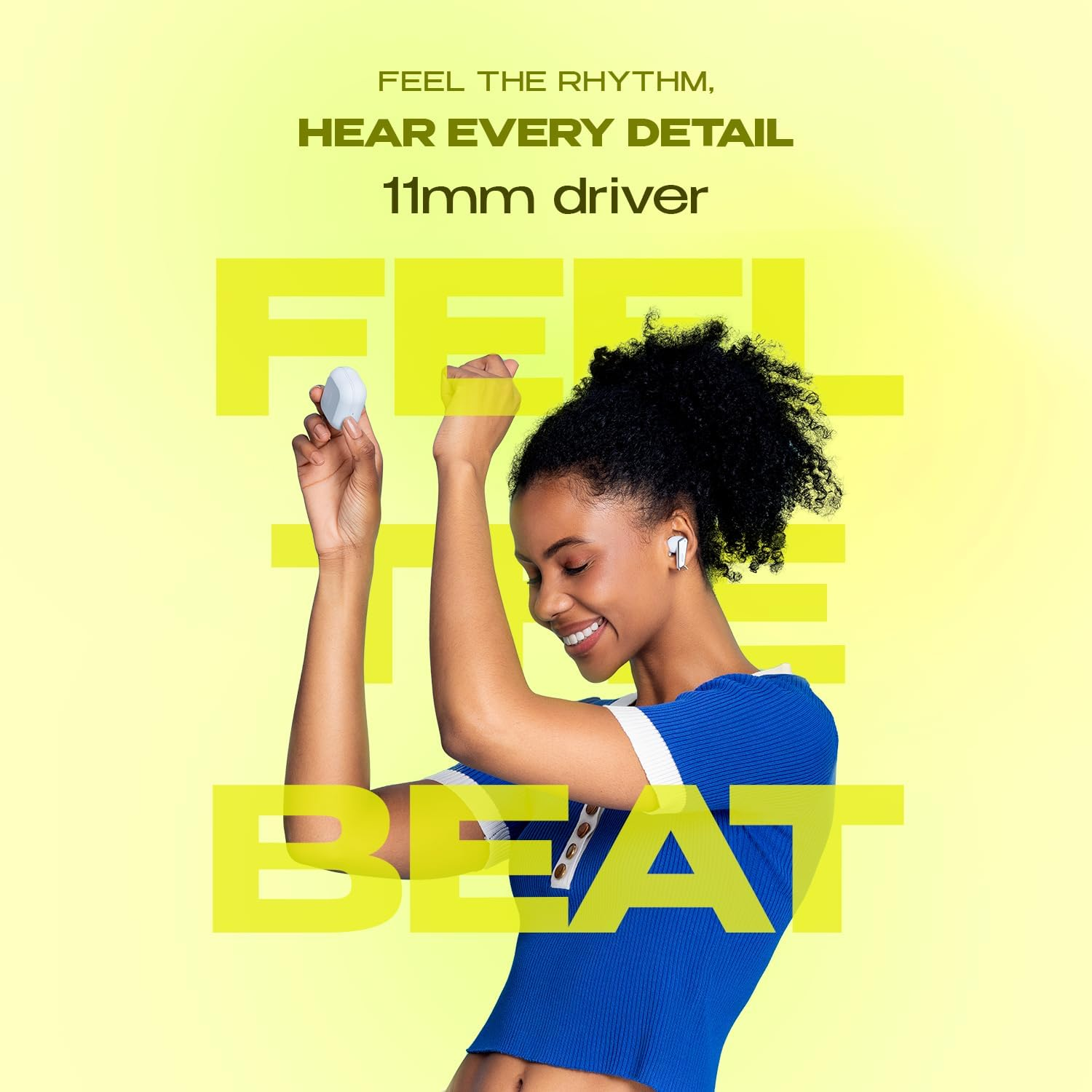 Noise Buds N1 In-Ear Truly Wireless Earbuds with Chrome Finish, 40H of Playtime, Quad Mic with ENC, Ultra Low Latency(Up to 40 Ms), Instacharge(10 Min=120 Min), BT V5.3(Calm Beige) - Beige image number 3