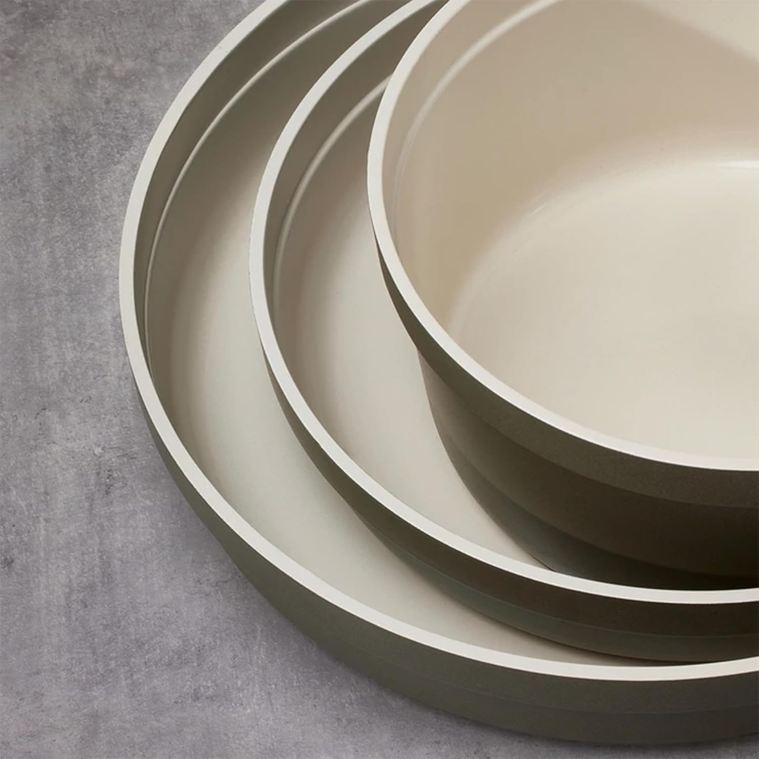 Carote 9Pcs Ceramic Cookware Set with Detachable Handles, Pots and Pans Set Non Stick, RV Kitchen Cooking Pot and Pan, Dishwasher Safe, Non-Toxic Induction Cookware PFAS and PFOA Free, Green