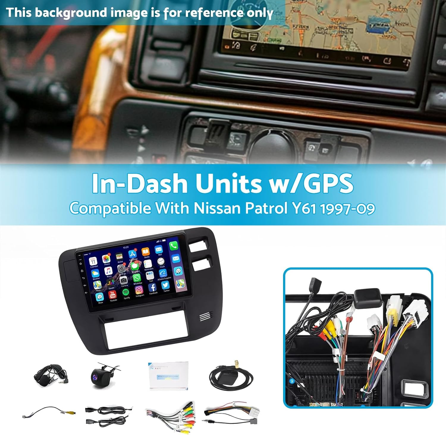 KAKA AUTO PARTS 9" Multimedia Head Unit Compatible with Nissan Patrol 1997-2009 Right-Hand Drive image number 6