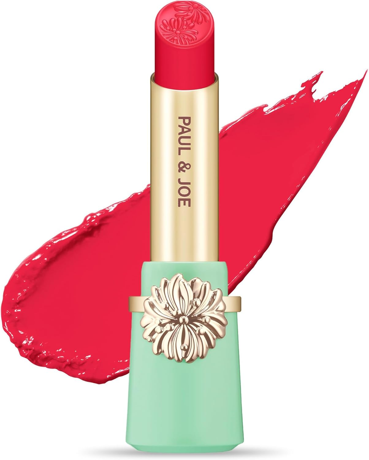 Paul & Joe Moisturizing Lipstick Refill Only, Case Sold Separately, Long Lasting Lipstick for Highly-Pigmented Lip Color, 02 Tulip Petals - Sweet and Heart-Racing Tulip Pink Lip Stick, 0.10 Oz