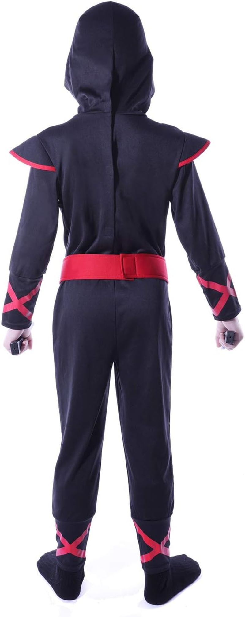 Sincere Party Kids Ninja Costume,Ninja Dress up Role Play Outfit with Accessories image number 4