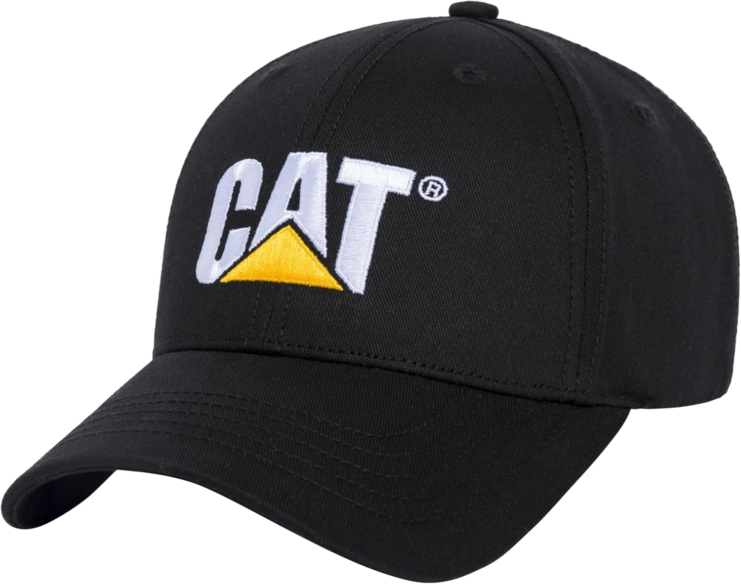 CAT Unisex Logo Hat, Pitch Black/Trademark, One Size Fits All