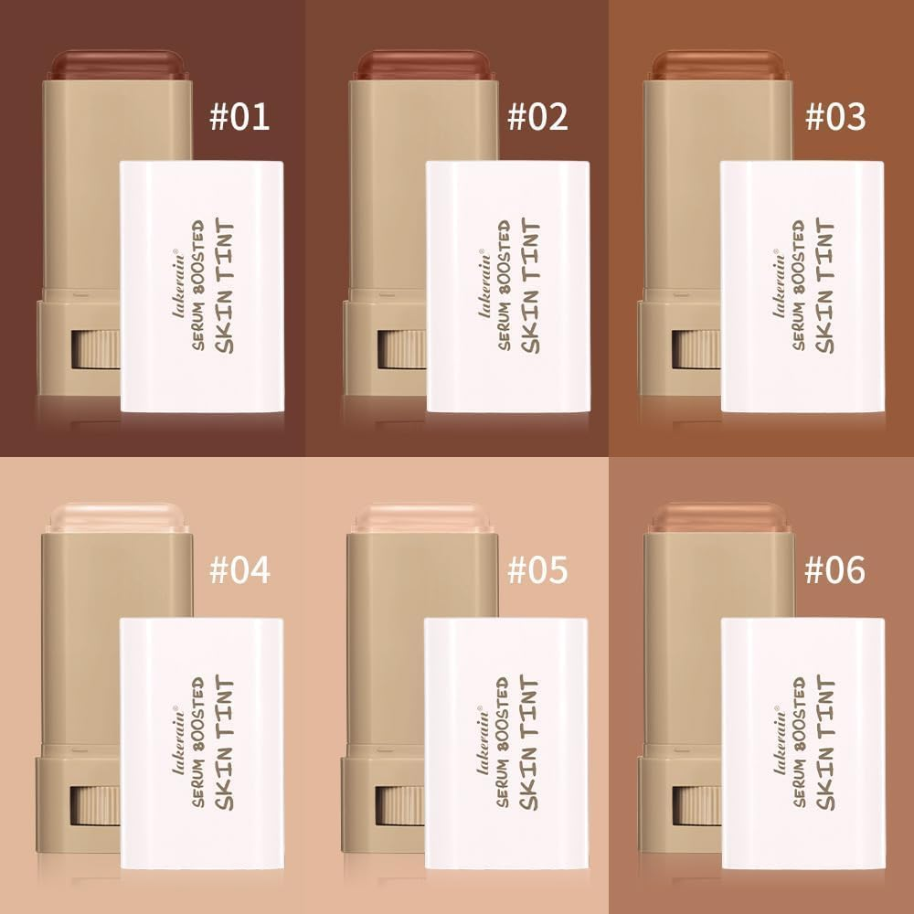 Foundation Stick Beauty Balm Serum Boosted Skin Tint, Serum Boosted Skin Tint Balm, Solid Tinted Moisturizing Serum Contour Stick,Longwear Contour Stick for Dewy, Natural Finish(#03) image number 4