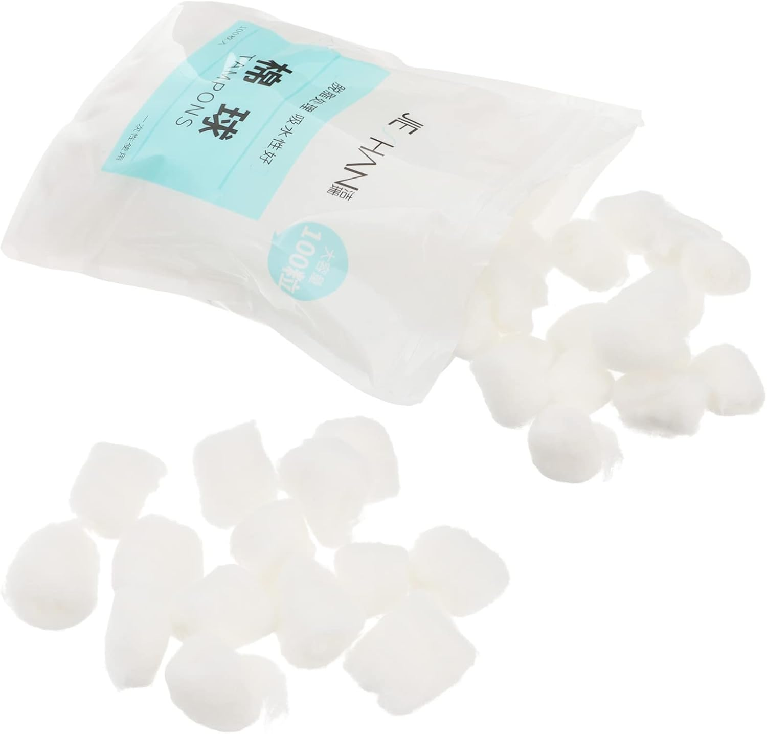 300Pcs Soft Absorbent Cotton Balls for Nail Polish Makeup Removal Pure Cotton Beauty Salon in Resealable Bags Bulk Pack image number 6