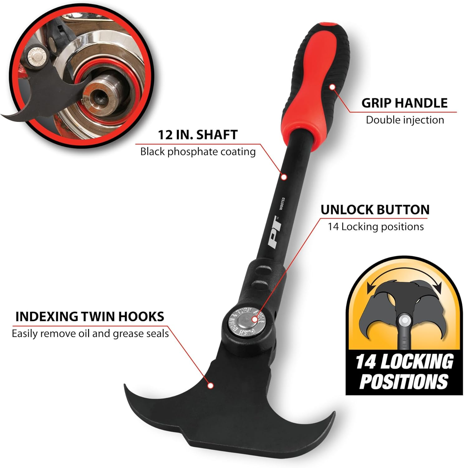 Performance Tool W80753 Indexing Oil Seal Puller