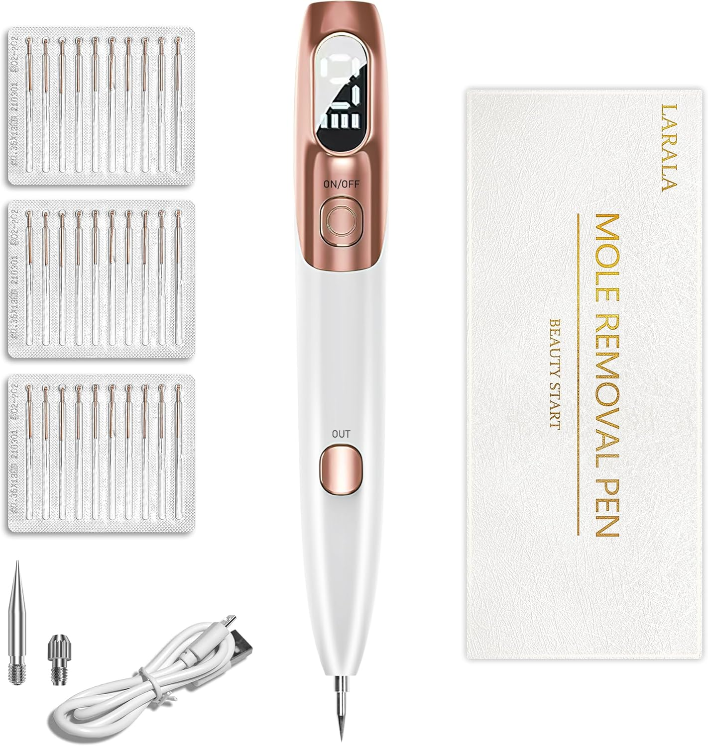 LARALA Skin Tag Remover Kit Plasma Pen for Face & Body, Fast and Easy Removal Pen for Warts, Nevus, Spot, Freckle, Tattoo image number 1